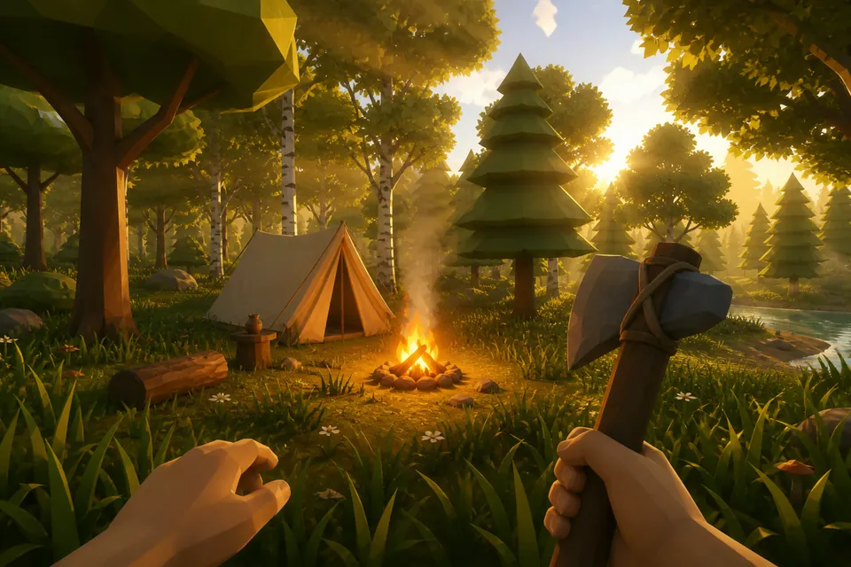 Shape World — a round, blocky-free woodland